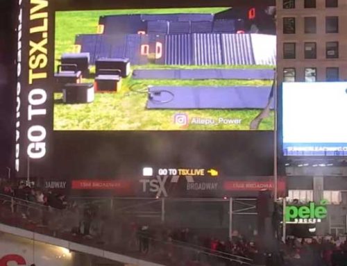 Our products are exhibited in New York Times Square